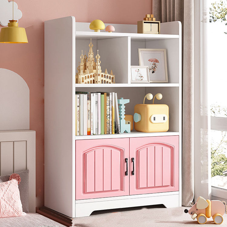 Modern Standard Shelf Bookcase Engineered Wood Closed Back Book Shelf for Living Room