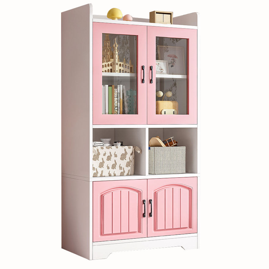 Modern Standard Shelf Bookcase Engineered Wood Closed Back Book Shelf for Living Room