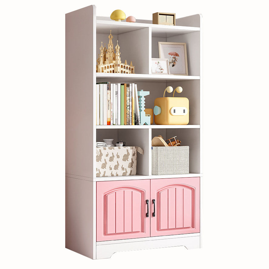 Modern Standard Shelf Bookcase Engineered Wood Closed Back Book Shelf for Living Room