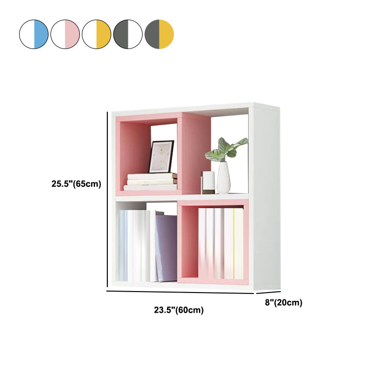 Modern Engineered Wood Book Shelf Wall Mounted Closed Back Shelf Bookcase for Home