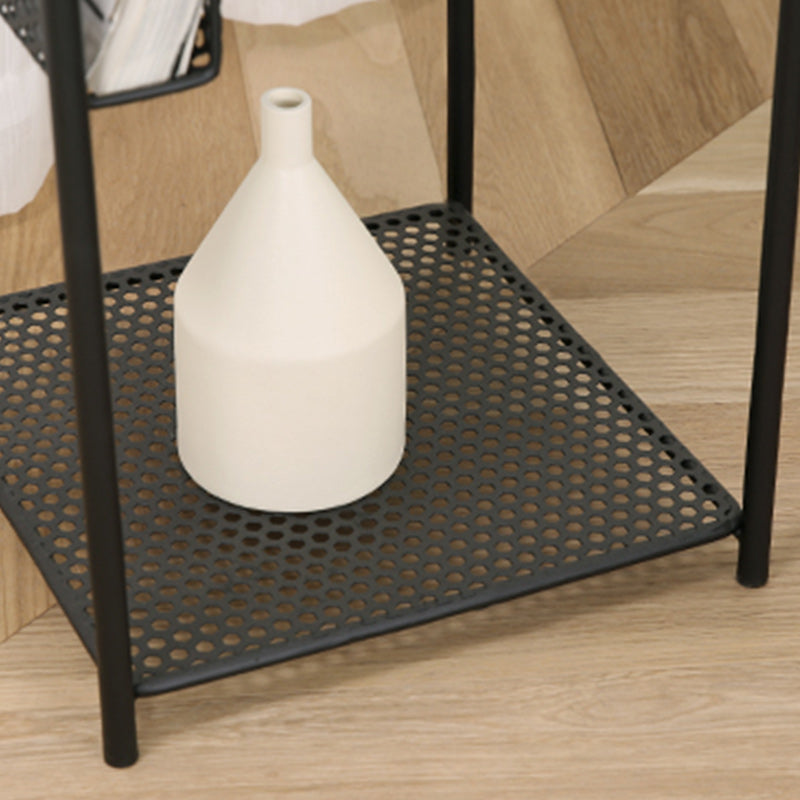 Modern Metal Bookshelf Geometric Vertical Closed Back Bookcase