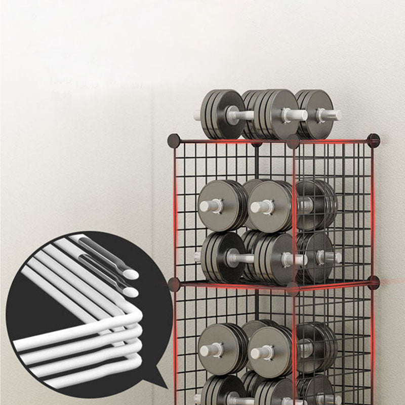 Contemporary Metal Shelf Bookcase Closed Back Home Book Shelf