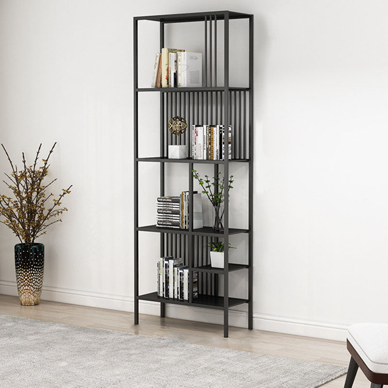 Contemporary Shelf Bookcase Metal Open Book Shelf with Shelves