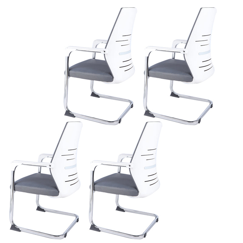 No Wheels Mid-back Office Chair Ergonomic Computer Task Mesh Desk Chair