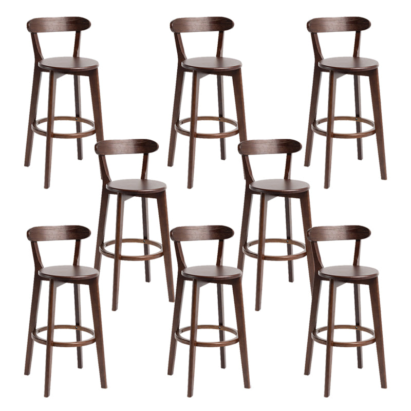 Modern Wood Barstool Fabric Cushion in Matte Finish for Indoor