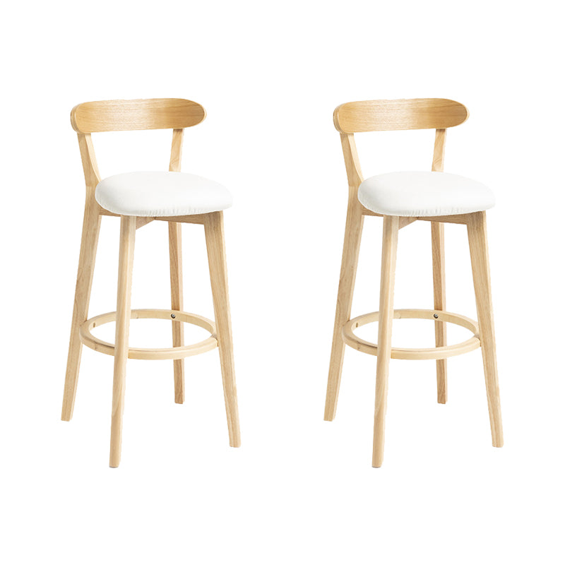 Modern Wood Barstool Fabric Cushion in Matte Finish for Indoor
