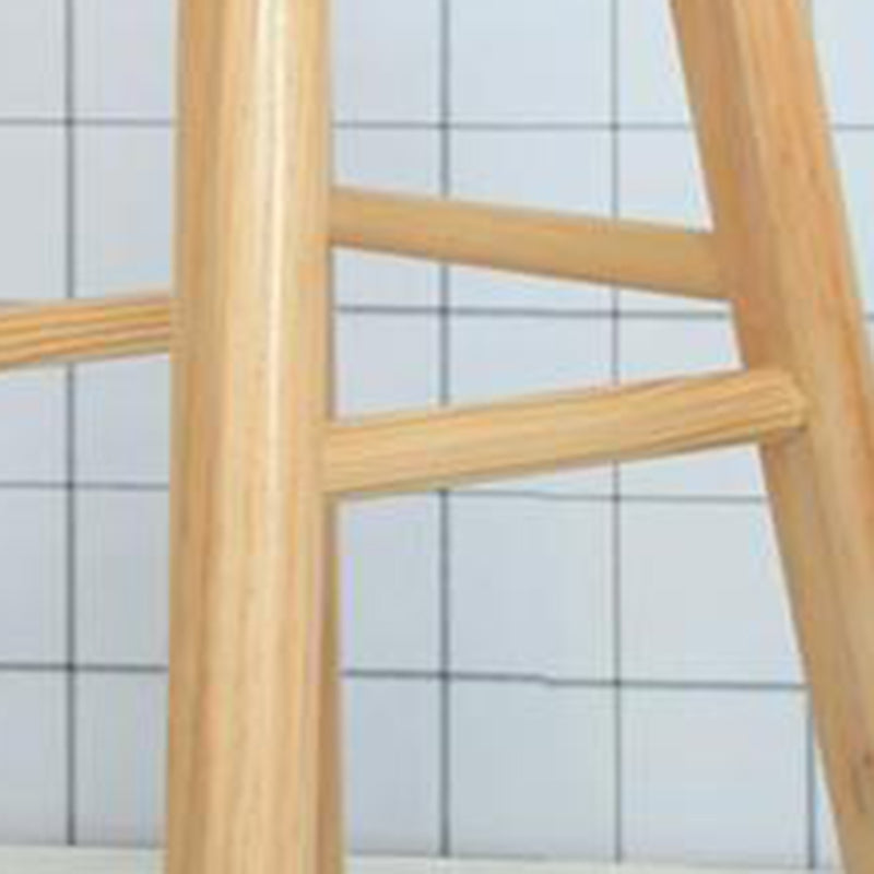 Contemporary Wood Stool Backrest Counter Stool for Restaurant
