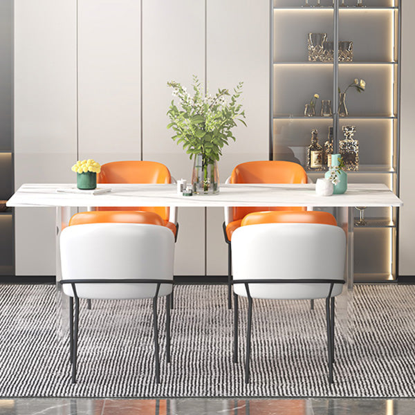 Modern 1/5 Pieces Dining Set Rectangle Stone Dining Table for Dining Room