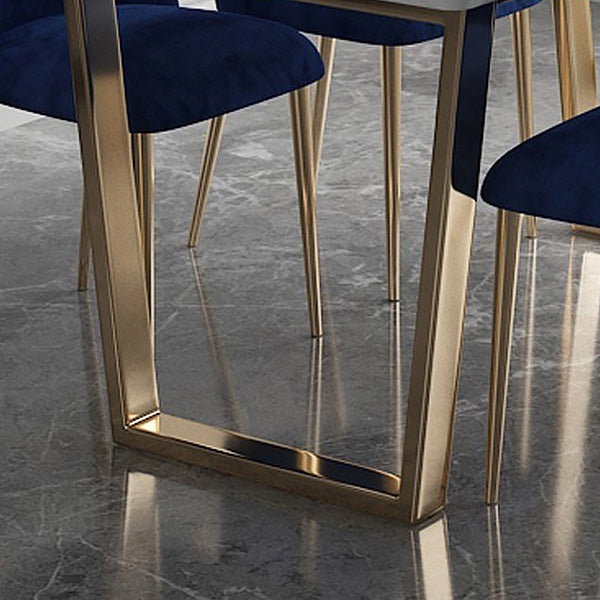 Nordic 1/2/5/7 Pieces Dining Set Rectangle Stone Dining Table for Dining Room