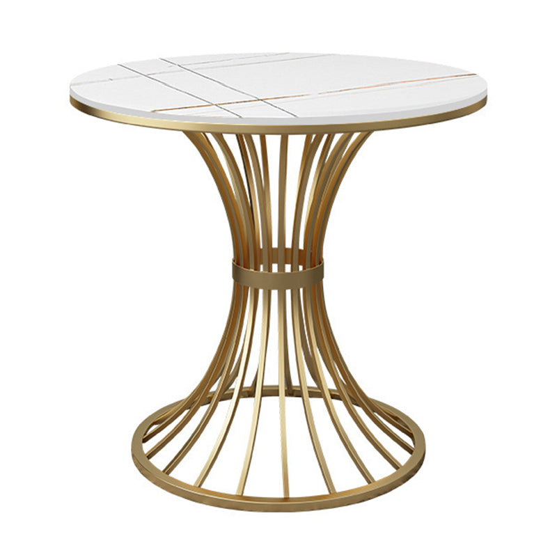 Glam Gold Steel Dining Set 1/5 Pieces Indoor Dining Furniture