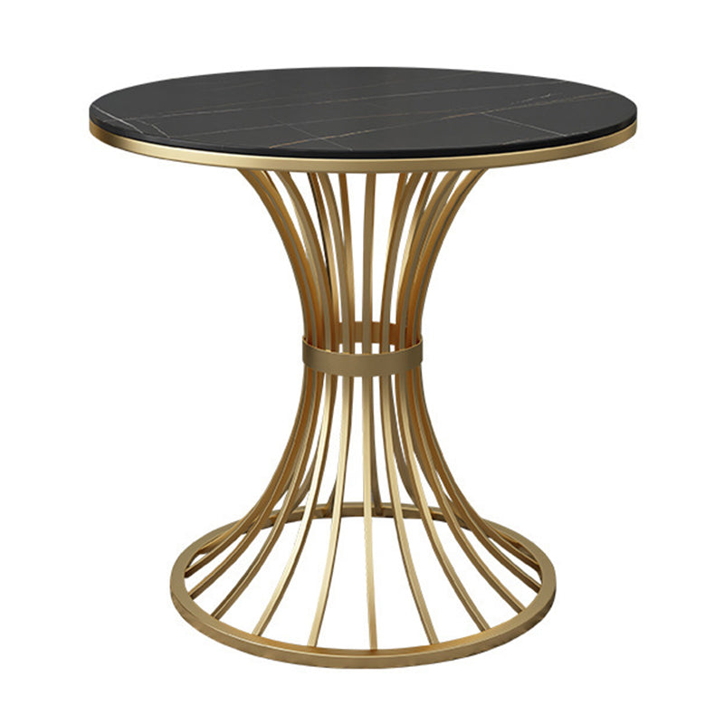 Glam Gold Steel Dining Set 1/5 Pieces Indoor Dining Furniture