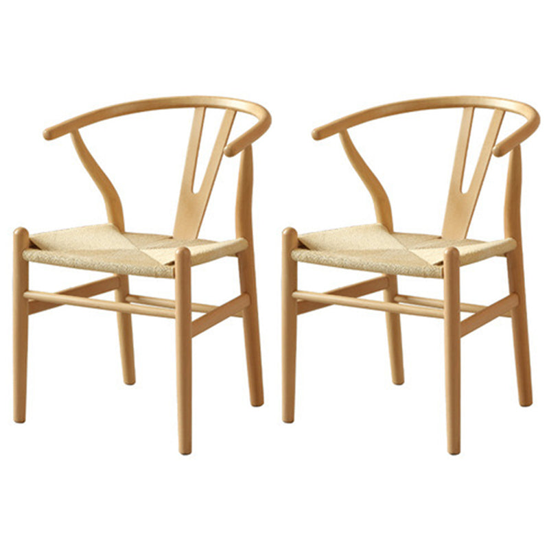 Contemporary Dining Set 1/2/5/7 Pcs Solid Wood Dining Table and Chairs