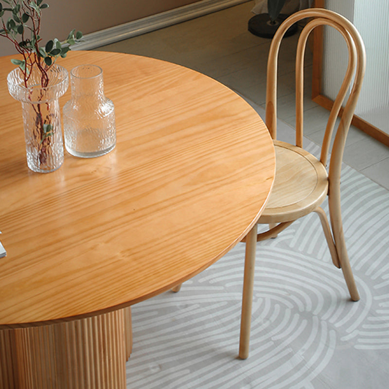 Contemporary Dining Set 1/2/5/7 Pcs Solid Wood Dining Table and Chairs