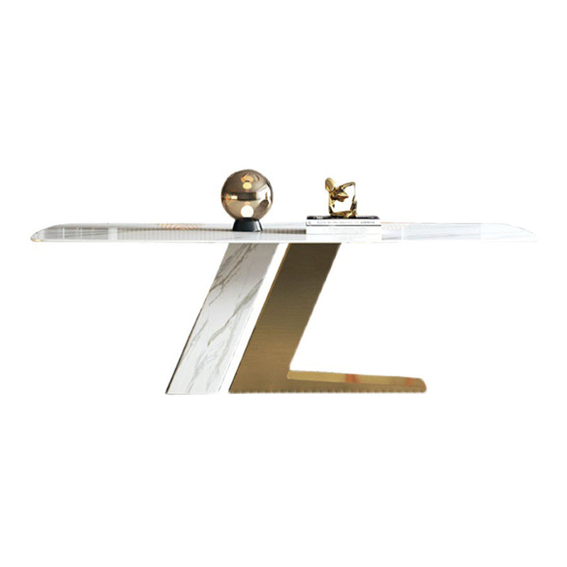 Contemporary Style Sintered Stone Rectangle Table Set 1/4/5/7 Pieces Set