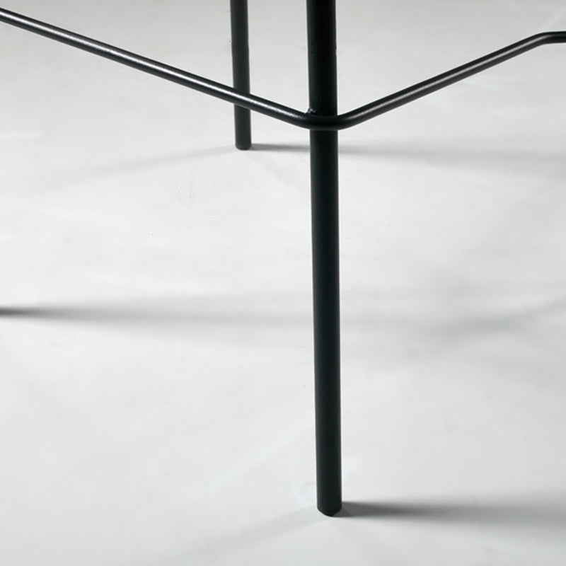 Scandinavian Bucket Seat Bar Stools Faux Leather Low Back Barstool