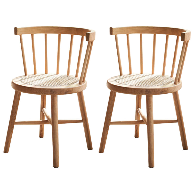 Modern Dining Set 1/2/4 Pcs Solid Wood Dining Table and Windsor Chairs