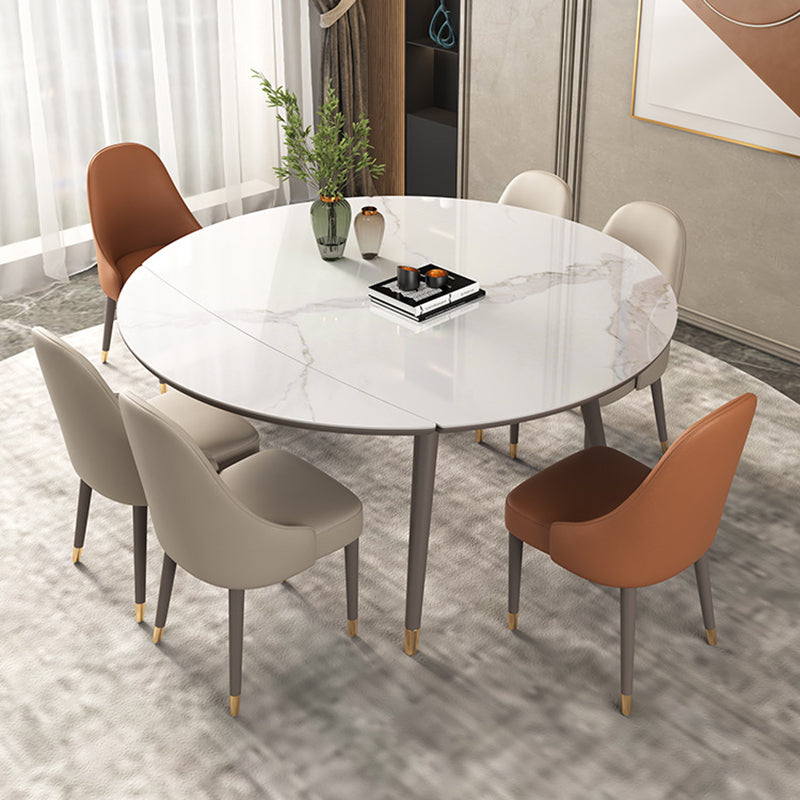 Contemporary Stone Dining Set 1/2/5/7 Pieces Dining Furniture for Home