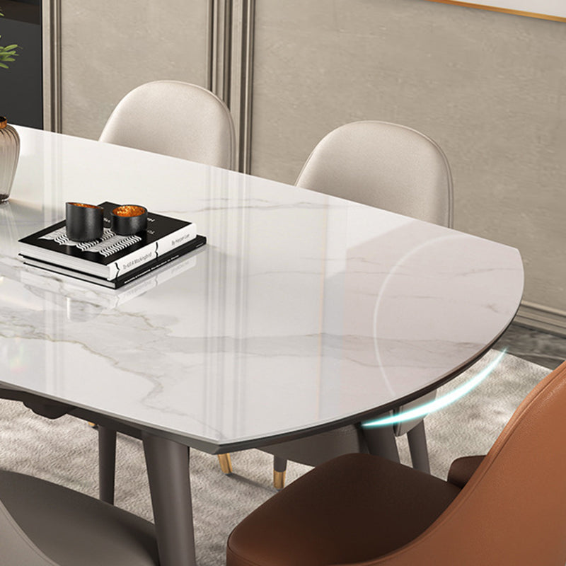 Contemporary Stone Dining Set 1/2/5/7 Pieces Dining Furniture for Home