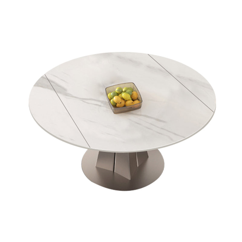Modern Round Sintered Stone Table Set 1/4/5/7/9 Pieces Dining Set