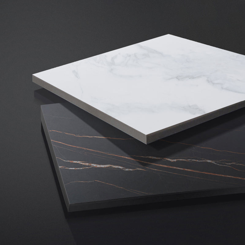 Modern Round Sintered Stone Table Set 1/4/5/7/9 Pieces Dining Set