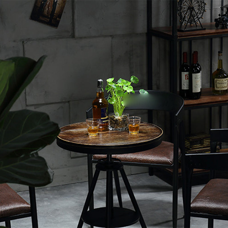 Modern Style Round Solid Wood Dining Set 1/2/3/4/5 Pieces Dining Set