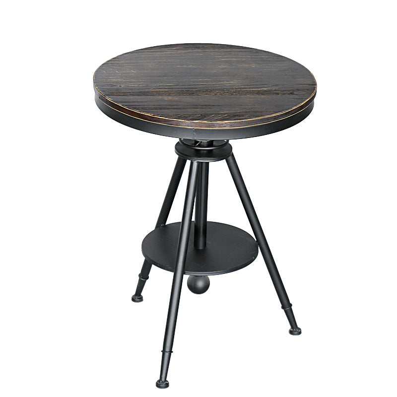 Modern Style Round Solid Wood Dining Set 1/2/3/4/5 Pieces Dining Set