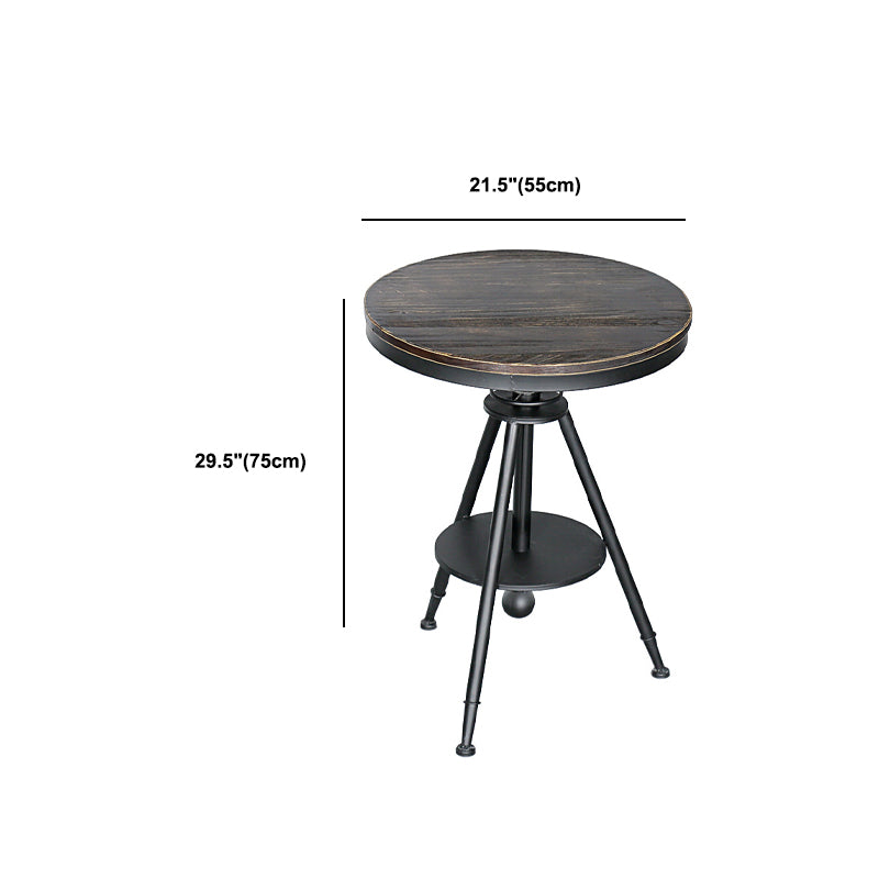 Modern Style Round Solid Wood Dining Set 1/2/3/4/5 Pieces Dining Set