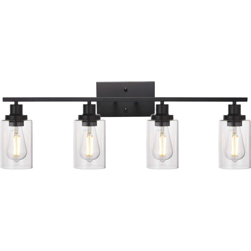 Glass Bath Vanity Lighting Polish Finish Light for Bathroom
