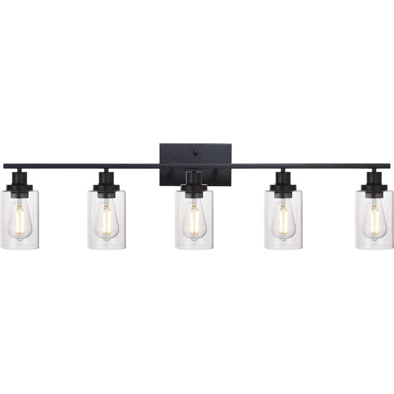 Glass Bath Vanity Lighting Polish Finish Light for Bathroom