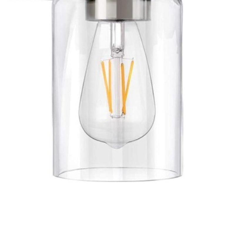 Glass Bath Vanity Lighting Polish Finish Light for Bathroom