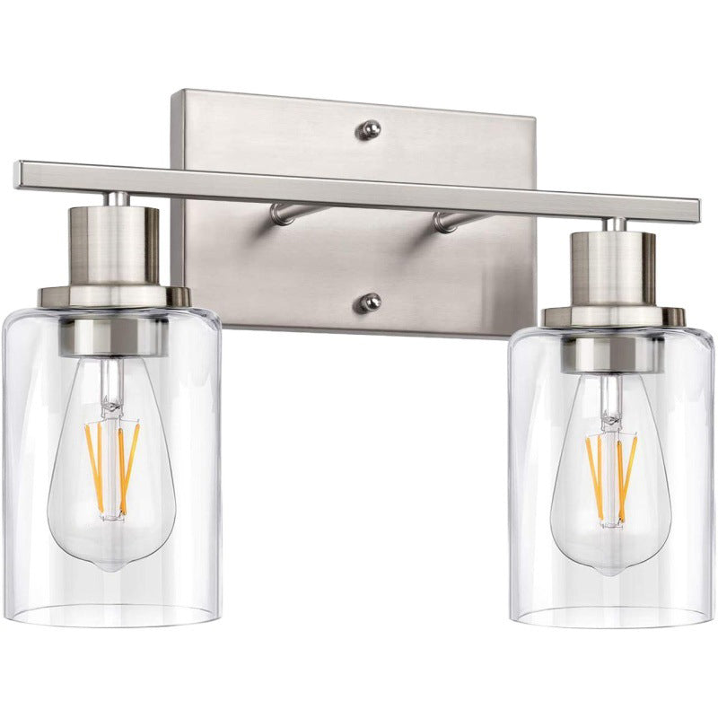 Glass Bath Vanity Lighting Polish Finish Light for Bathroom