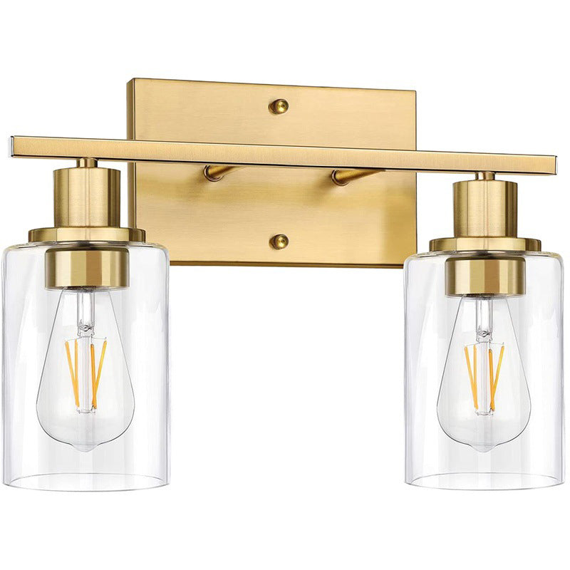 Glass Bath Vanity Lighting Polish Finish Light for Bathroom