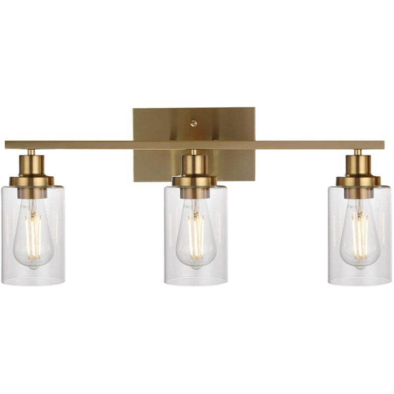 Glass Bath Vanity Lighting Polish Finish Light for Bathroom