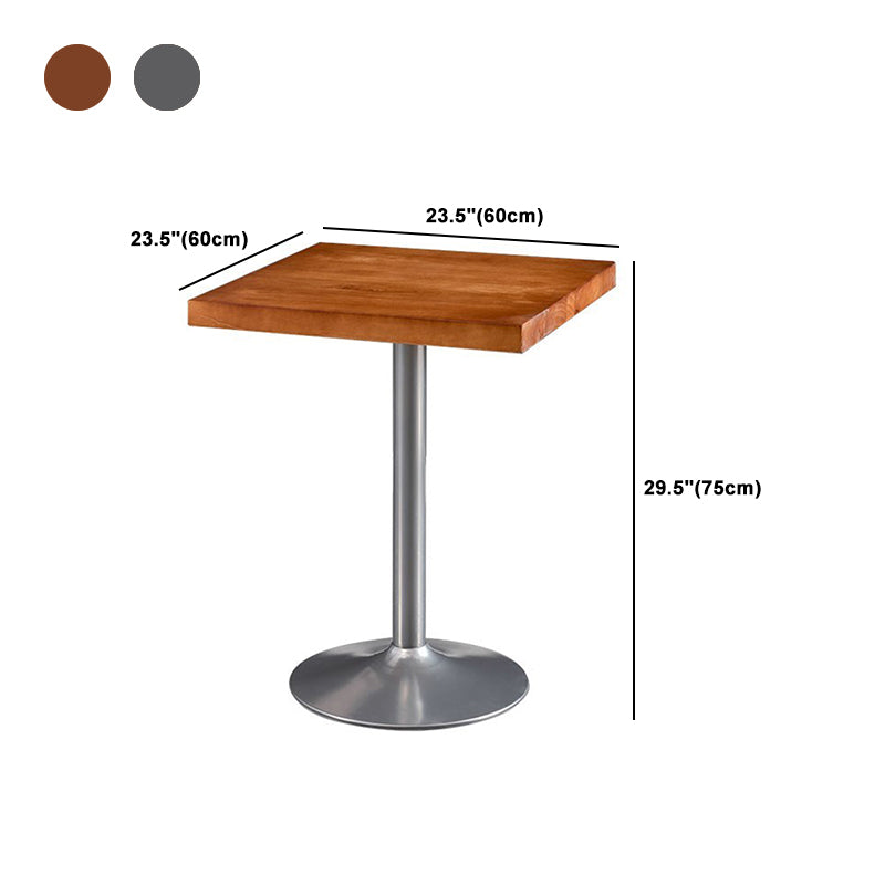 Industrial Dining Set 1/2/3/5 Pcs Kitchen Table and Chairs with Metal Frame