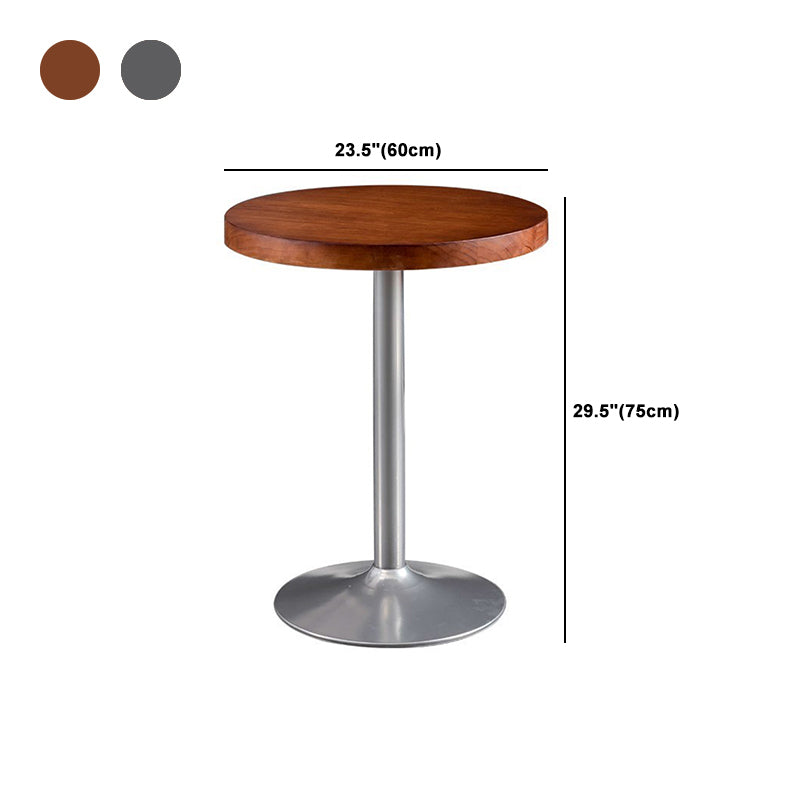 Industrial Dining Set 1/2/3/5 Pcs Kitchen Table and Chairs with Metal Frame