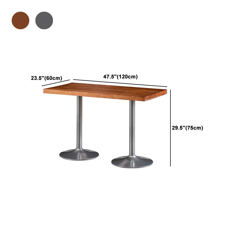 Industrial Dining Set 1/2/3/5 Pcs Kitchen Table and Chairs with Metal Frame