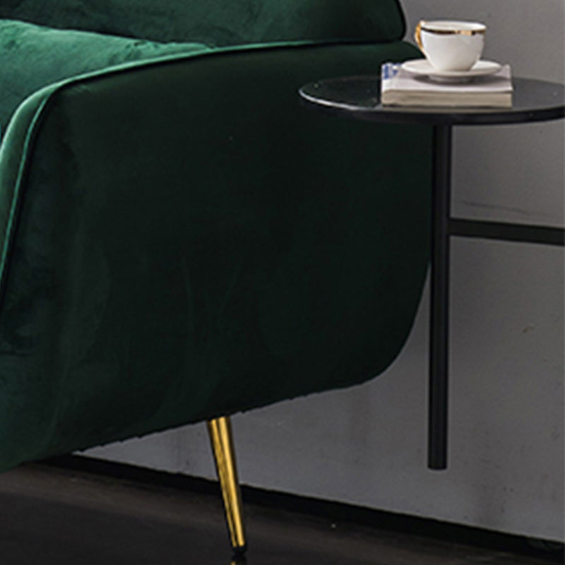 30.70" Wide Velvet Square Arm Sofa with Tight Back for Living Room