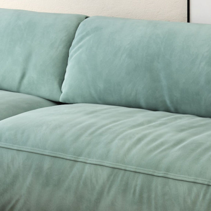 Modernism Pillow Top Arm Sofa 41.34-In D Leather Down Fill Sofa