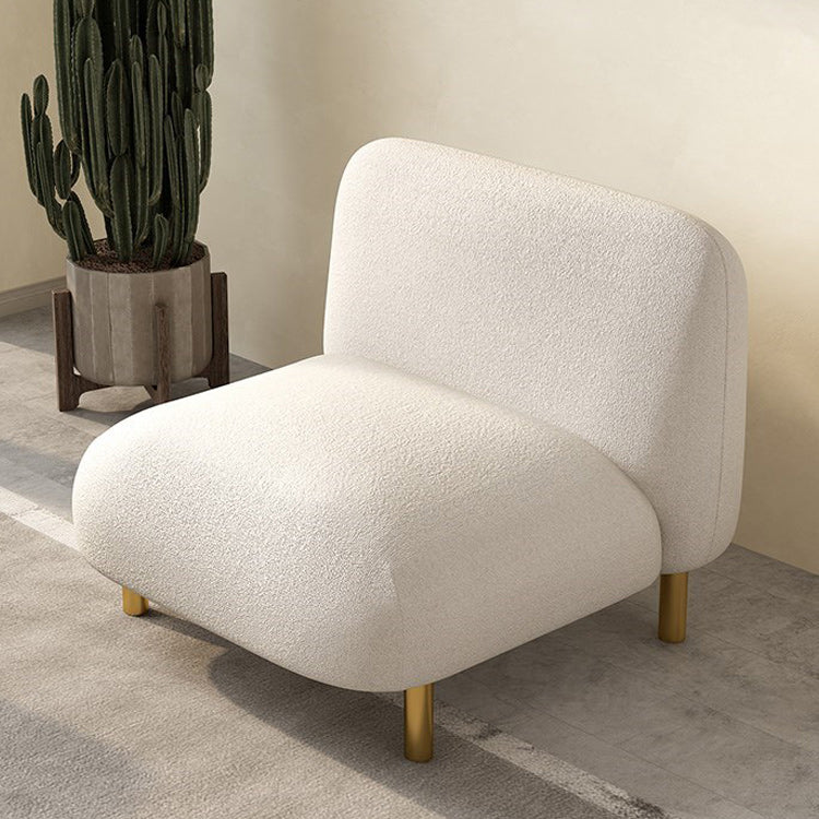 Modern Style Faux Leather Sofa Square Arm Tuxedo Living Room Sofa with Brass Legs