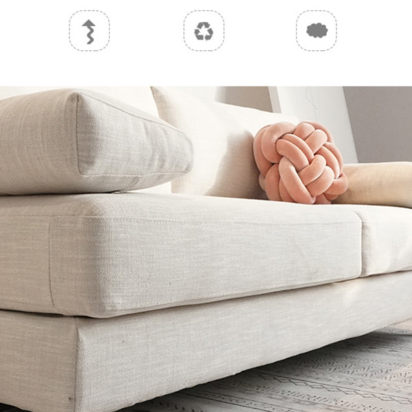 Contemporary Cushions Pillow Top Arm Stationary Living Room Sofa