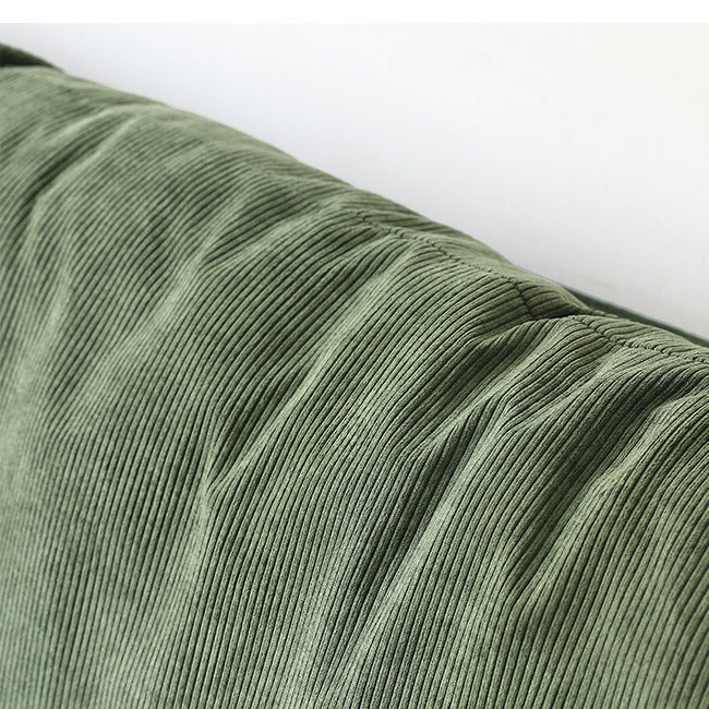 Modern Style Polyester Sofa Recessed Arm Tight Back Settee for Living Room