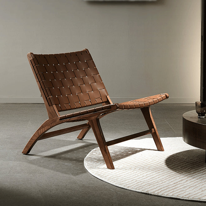Nordic Armless Woven Back/Fixed Back Basic Four Leg Living Room Accent Room Chair