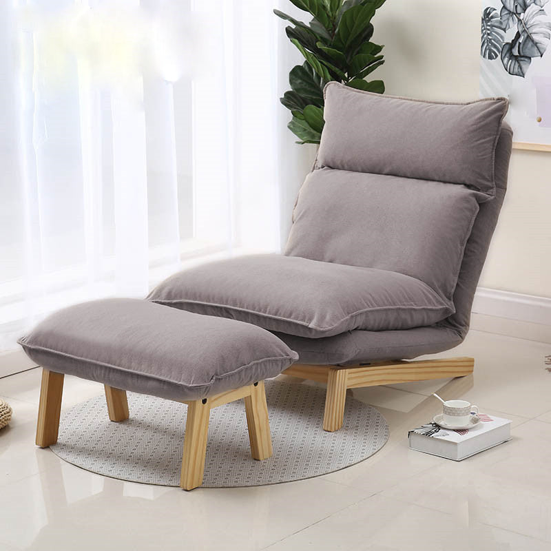 Contemporary Fabric Armless Removable Slipcover Lounge Accent Chair