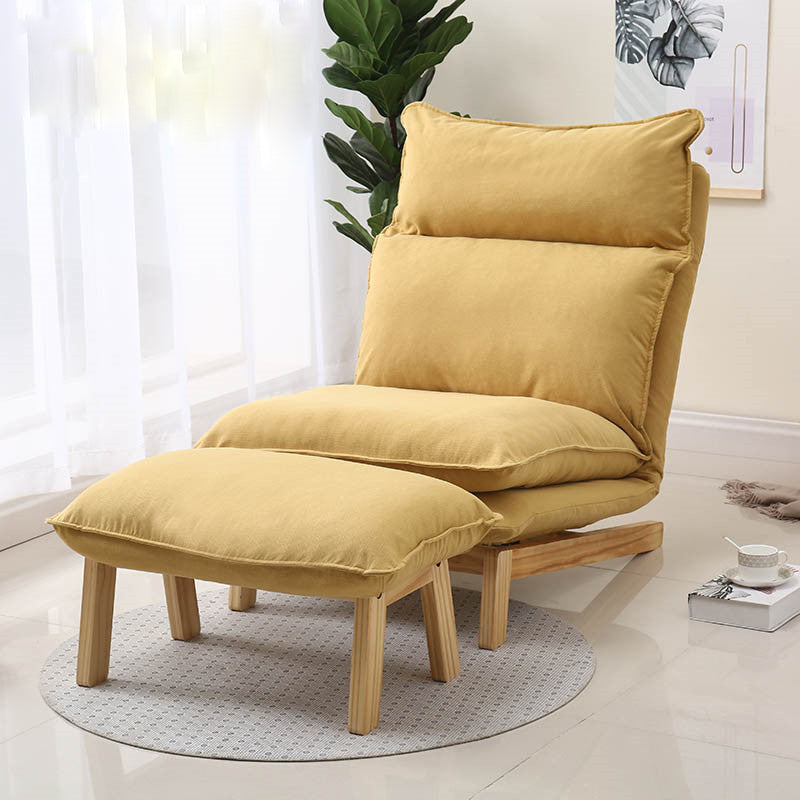 Contemporary Fabric Armless Removable Slipcover Lounge Accent Chair