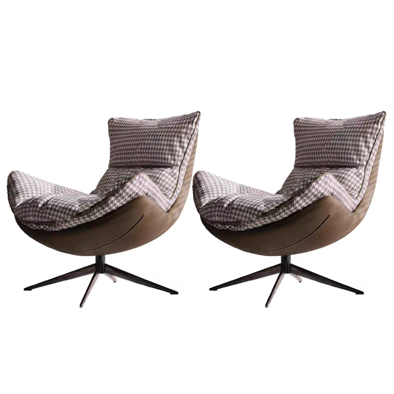 Contemporary Swivel Armless Removable Slipcover Lounge Accent Chair