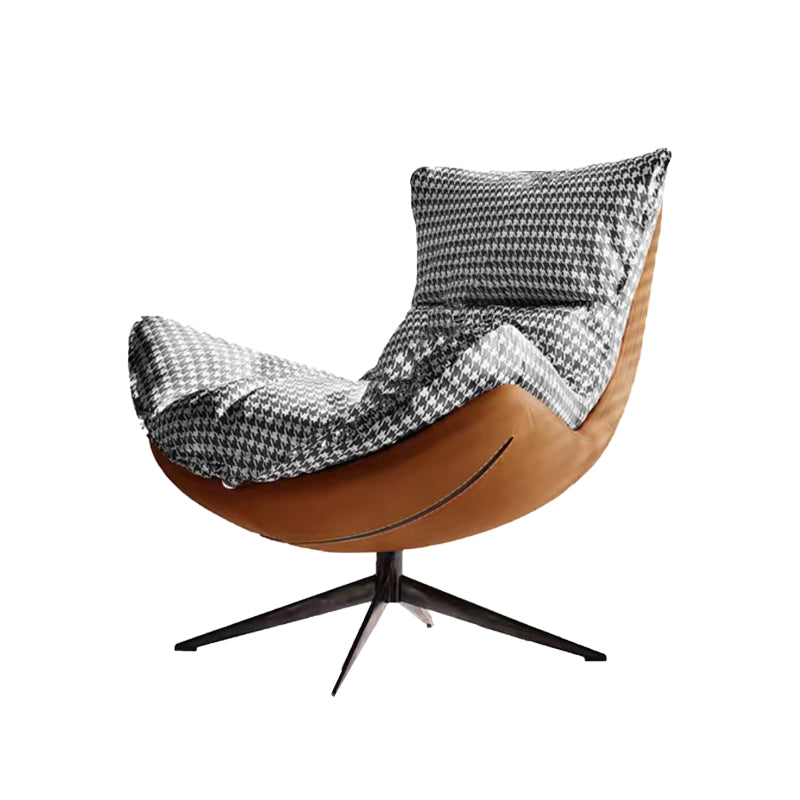 Contemporary Swivel Armless Removable Slipcover Lounge Accent Chair