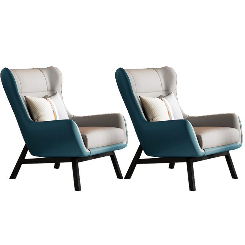 Glam 27.56" Wide Pillow Back Sponge Flared Arms Wingback Chair