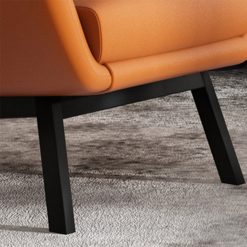 Glam 27.56" Wide Pillow Back Sponge Flared Arms Wingback Chair