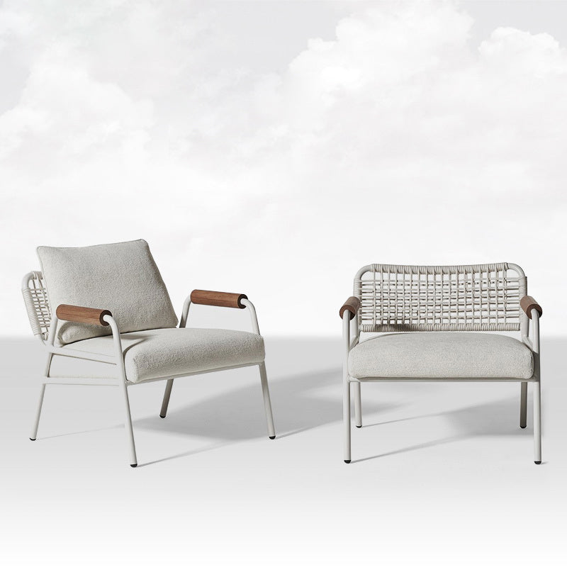 27.56" Wide Scandinavian Style Single Sofa Chair Fixed Back Arm Chair