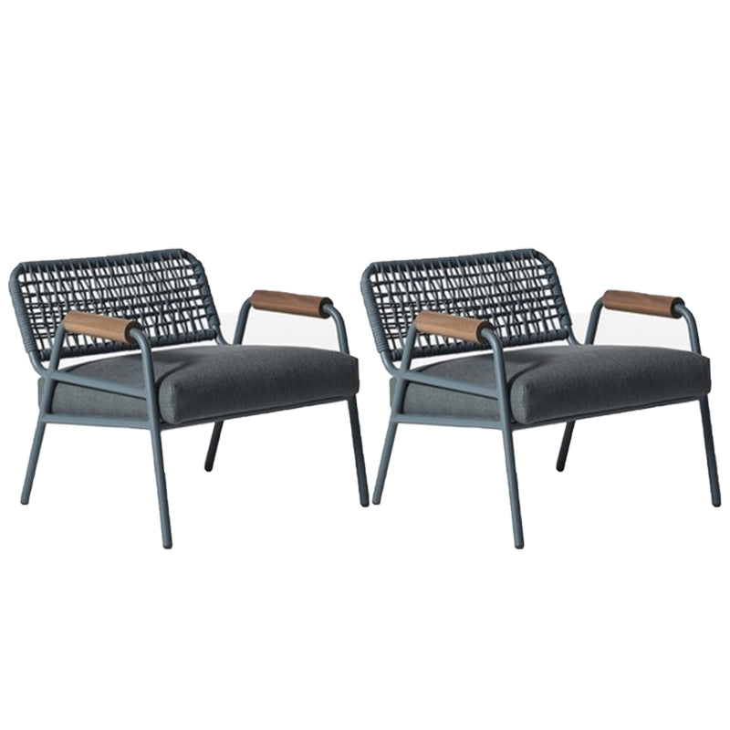 27.56" Wide Scandinavian Style Single Sofa Chair Fixed Back Arm Chair